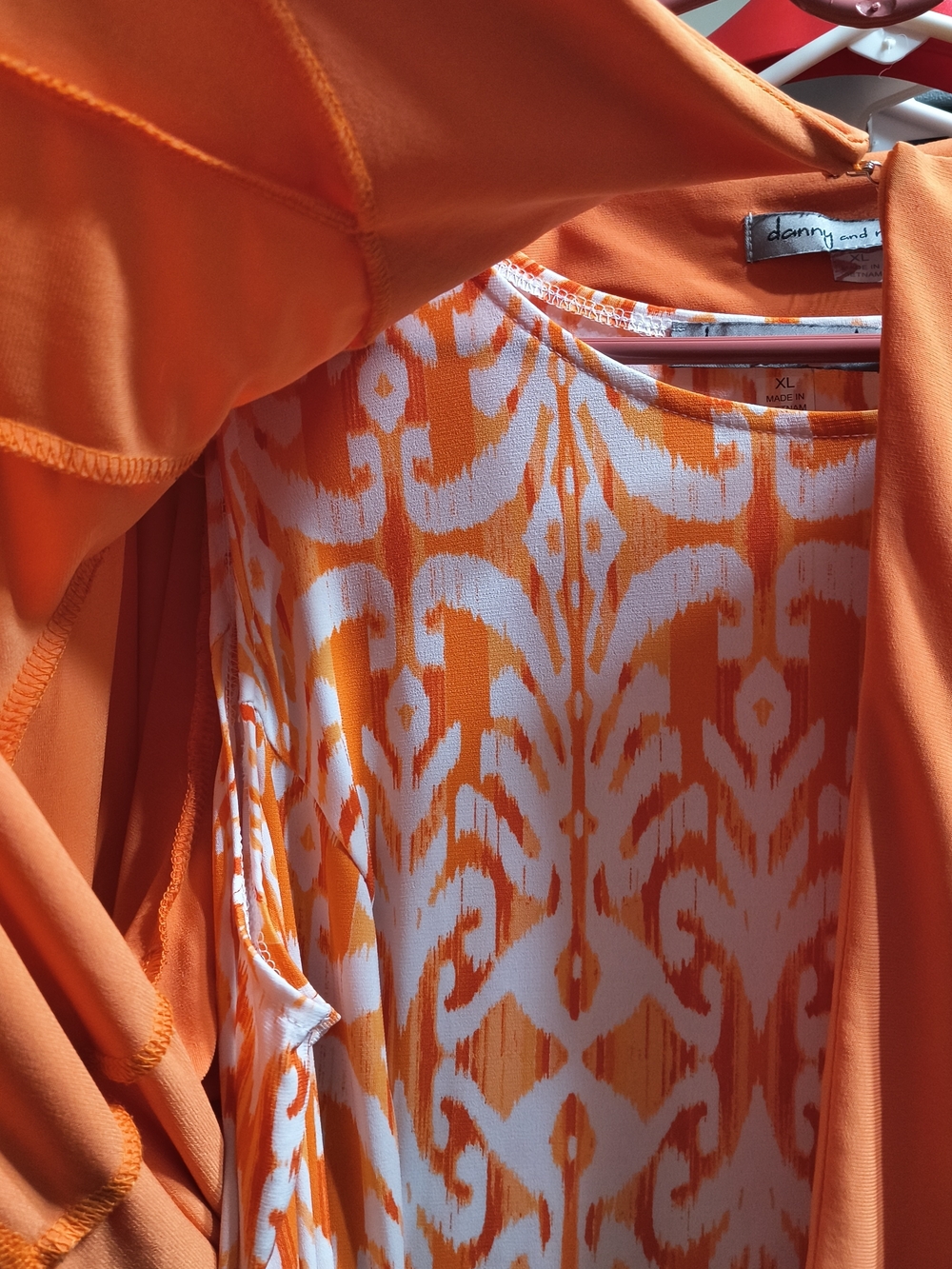 Danny & Nicole Orange Two-Piece Maxi Dress Set - Picture 3 of 3